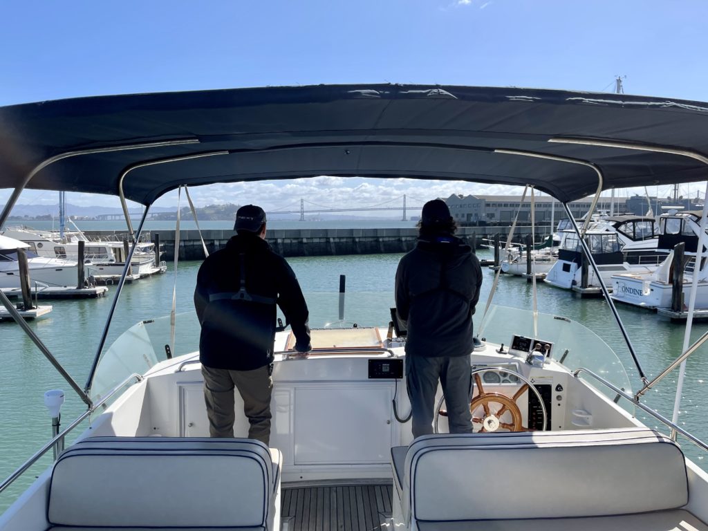 Barry and Ron on the San Francisco Bay